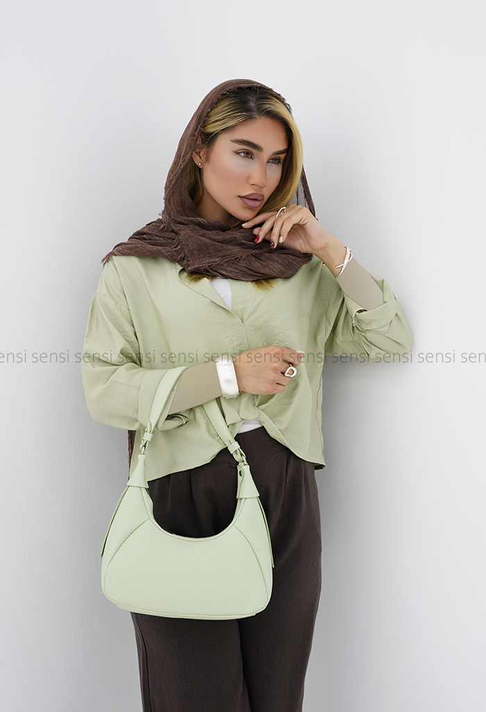 شومیز زنانه دوتیکه جلو پیچ کد1006291